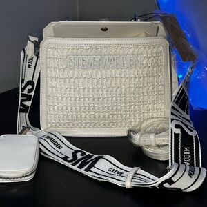 Steve Madden White Crossbody Bag